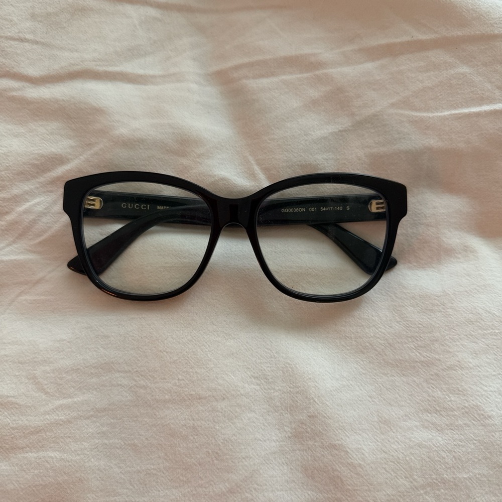 Gucci Black Glasses With Blue Light Lenses